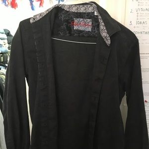 Robert Graham Medium Black Button Down